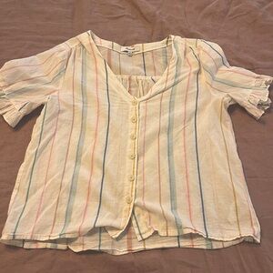 Madewell striped blouse